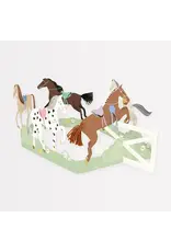 Meri Meri Wenskaart - Horse Concertina + Envelop  - Happy Birthday