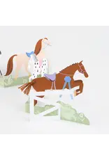 Meri Meri Wenskaart - Horse Concertina + Envelop  - Happy Birthday