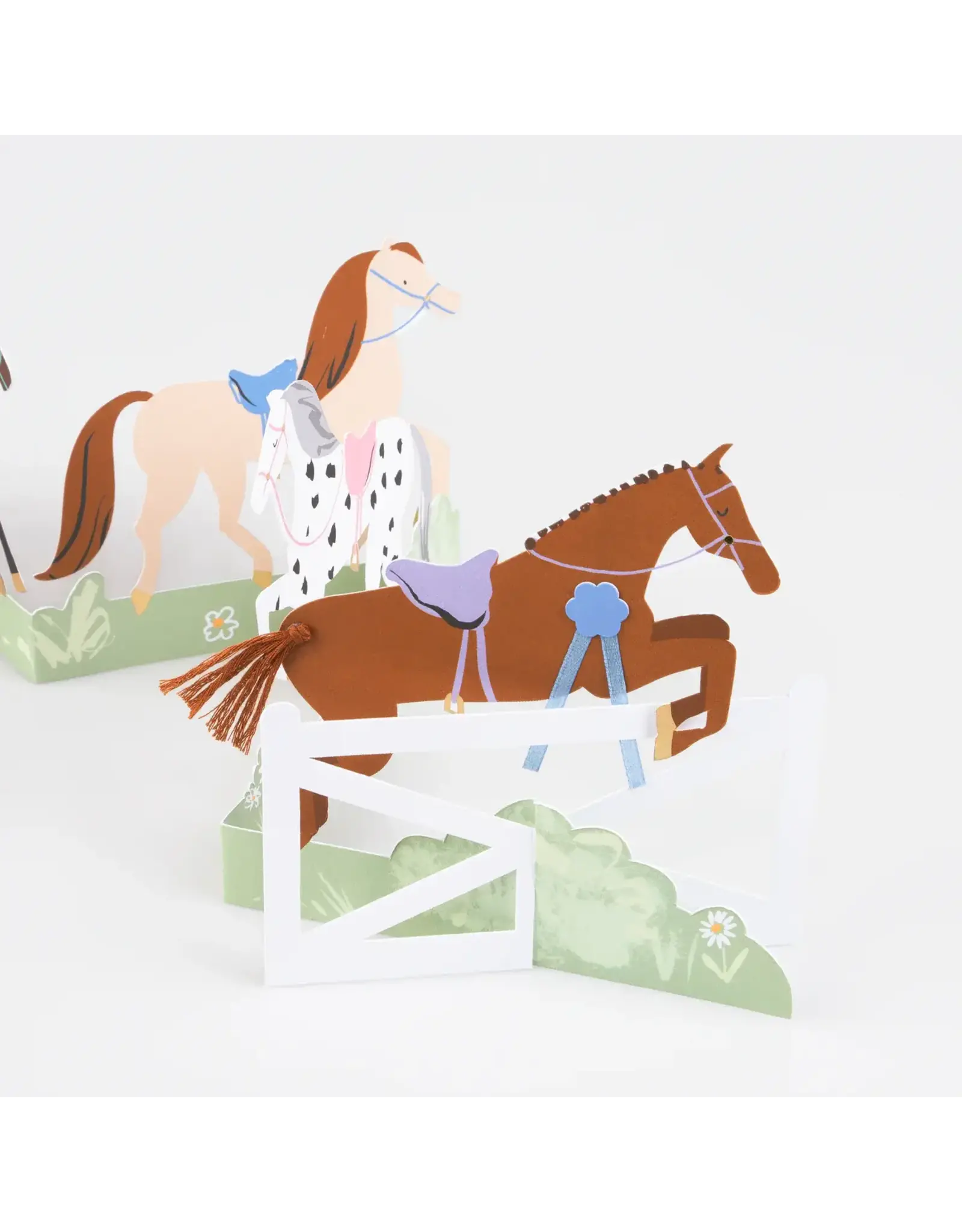 Meri Meri Wenskaart - Horse Concertina + Envelop  - Happy Birthday