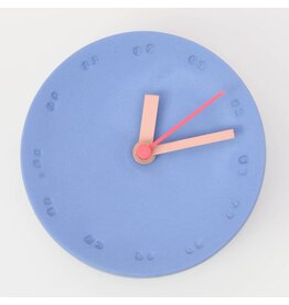 Studio Harm & Elke Klok S - Cobalt, Secondewijzer Fluo Roos - Ø 10