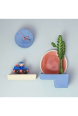Studio Harm & Elke Klok S - Cobalt, Secondewijzer Fluo Roos - Ø 10