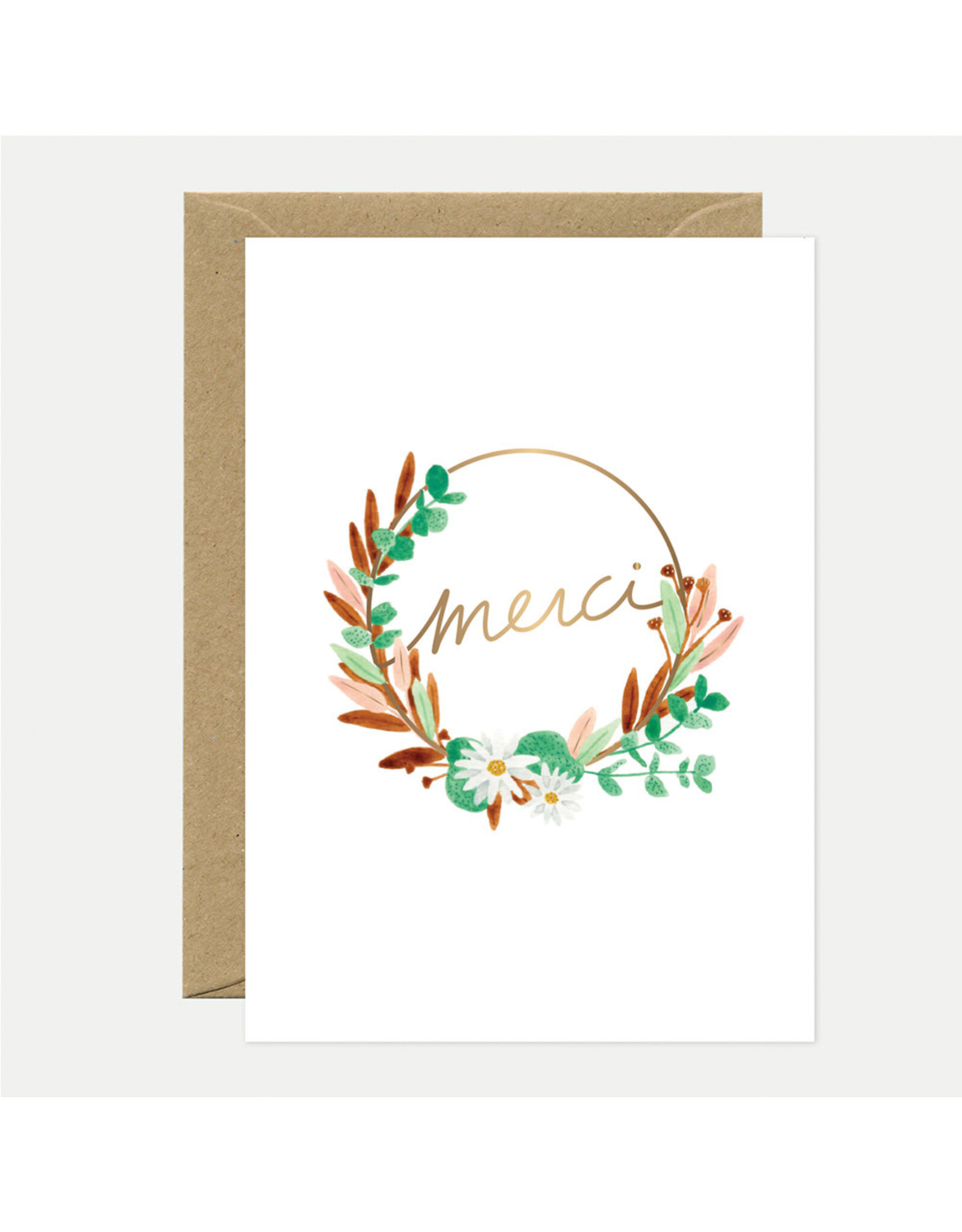 All The Ways to Say Wenskaart - Merci Couronne - Dubbele kaart + Envelop