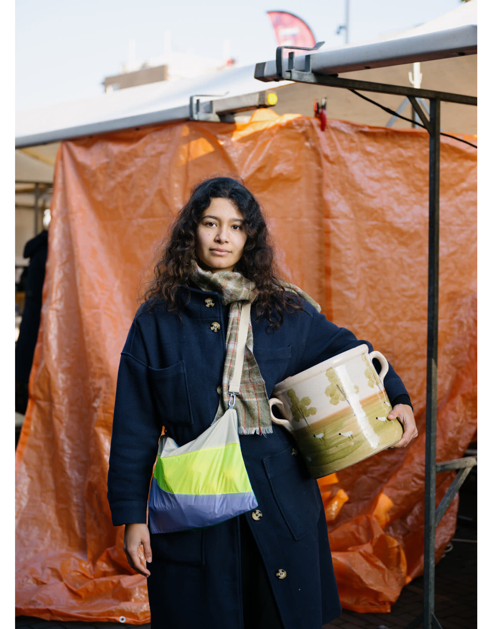 Susan Bijl Pouch L, Leftover Fuzz - 35 x 25cm