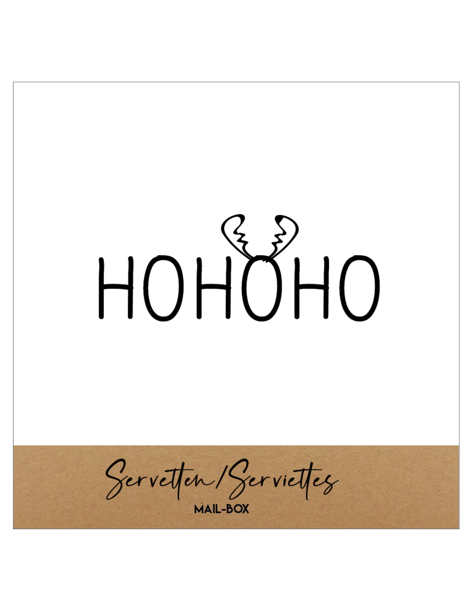 Mail-Box Servetten - Hohoho - 12,5 x 12,5 cm - 15st