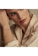 Nadja Carlotti Armband Ginkgo, Klein Blad- Messing Verguld