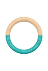 Lulu Copenhagen Double Color Ring - Petrol/ Buttercream
