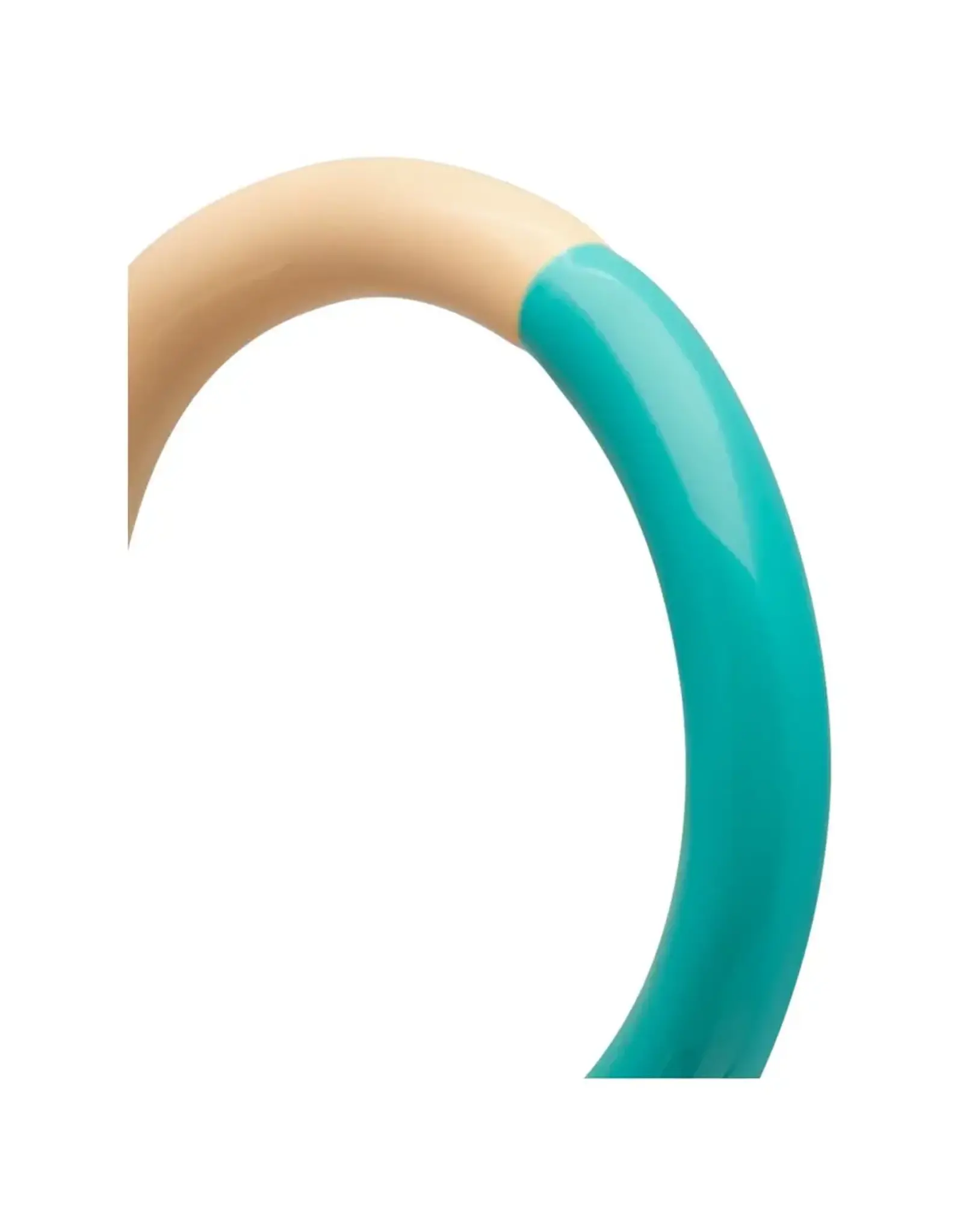 Lulu Copenhagen Double Color Ring - Petrol/ Buttercream