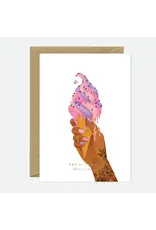 All The Ways to Say Wenskaart - Cooler Than Ice Cream - Dubbele kaart + Envelop