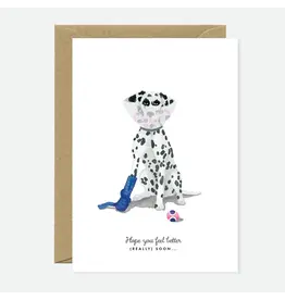 All The Ways to Say Wenskaart - Feel Better Dog - Dubbele kaart + Envelop