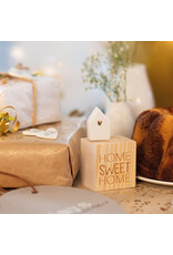 Raeder Geluksdoosje - Home sweet home - 4,5 x 4,5 x 3,5 cm
