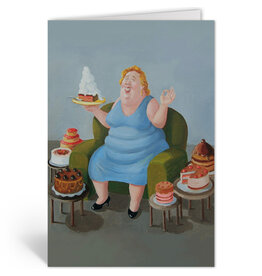 Inkognito Wenskaart - Alice in Wonderland - Dubbele kaart + Envelop