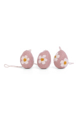 Gry & Sif Mini Eitjes - Roos met Bloemen - 3st