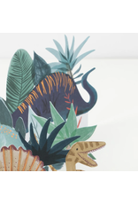 Meri Meri Wenskaart - Dinosaur Concertina Kaart + Envelope