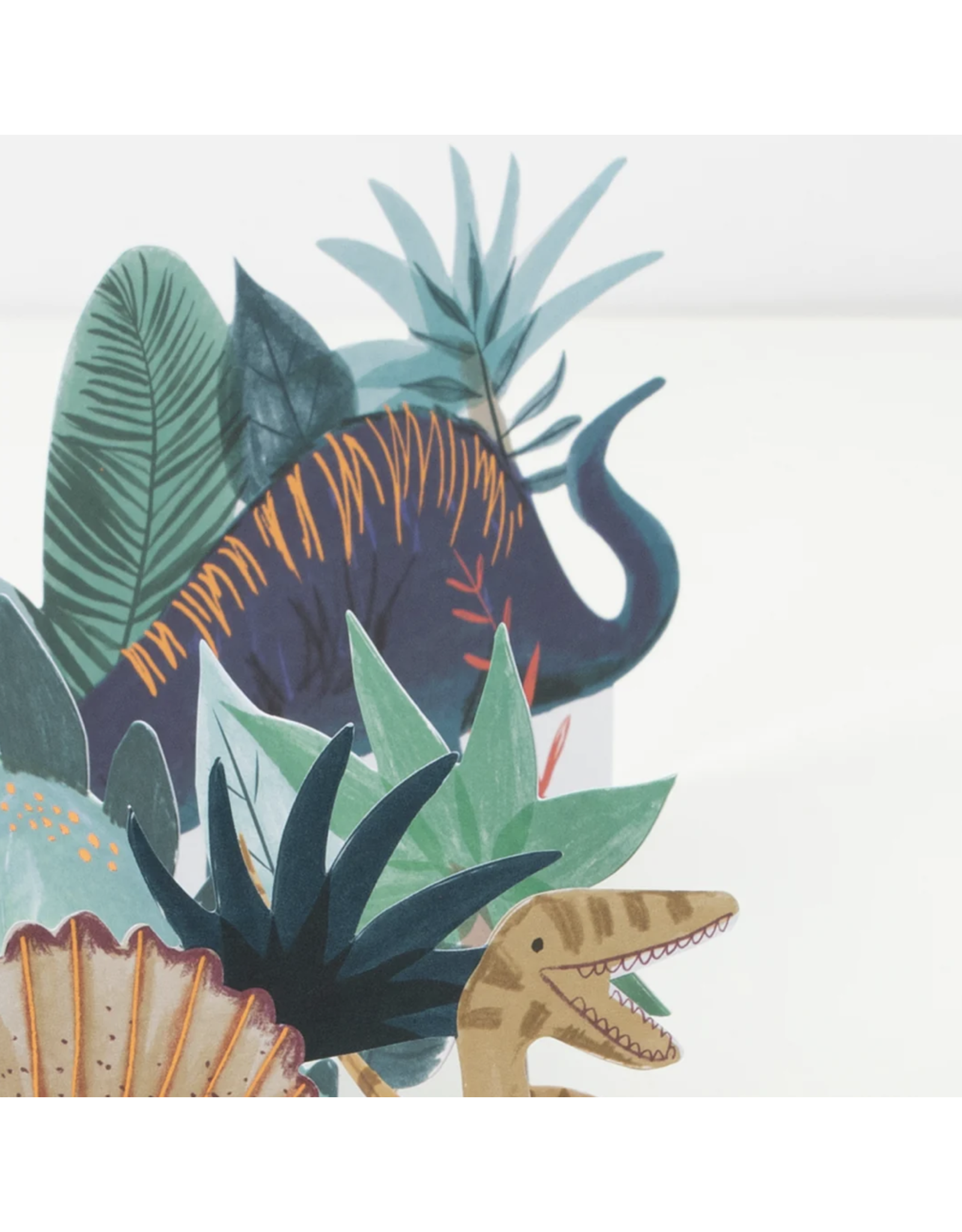 Meri Meri Wenskaart - Dinosaur Concertina Kaart + Envelope