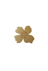 Poussière des rues Pin India Flower - Messing - Ø 2,5cm
