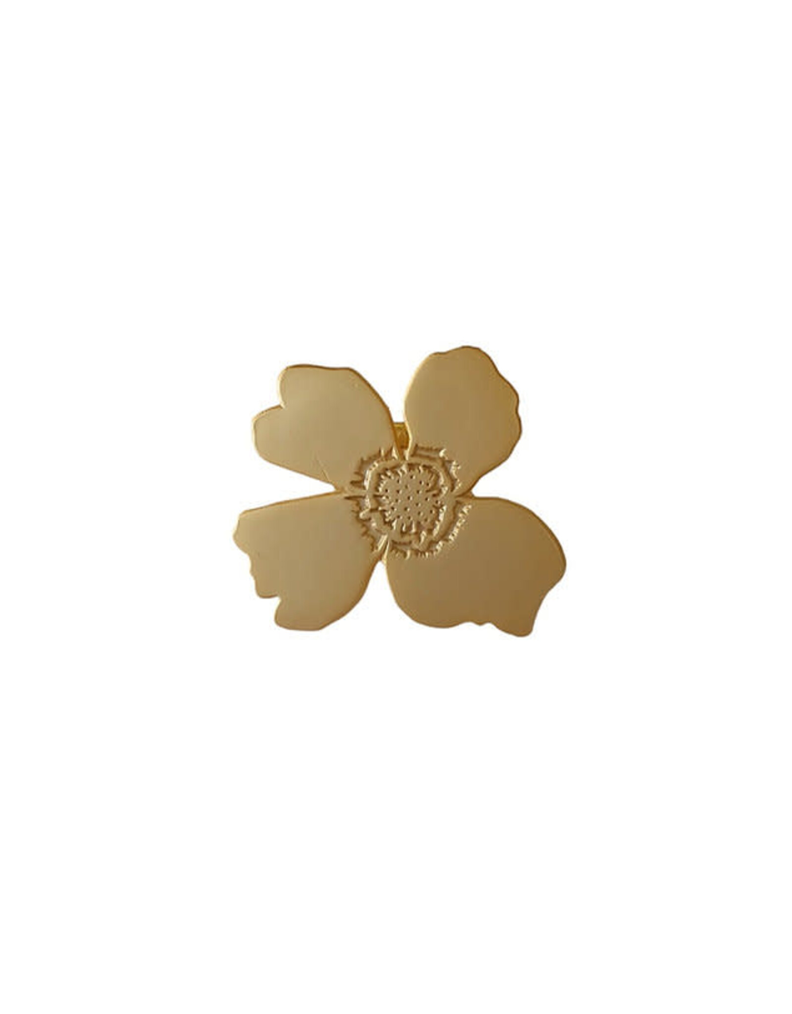 Poussière des rues Pin India Flower - Messing - Ø 2,5cm