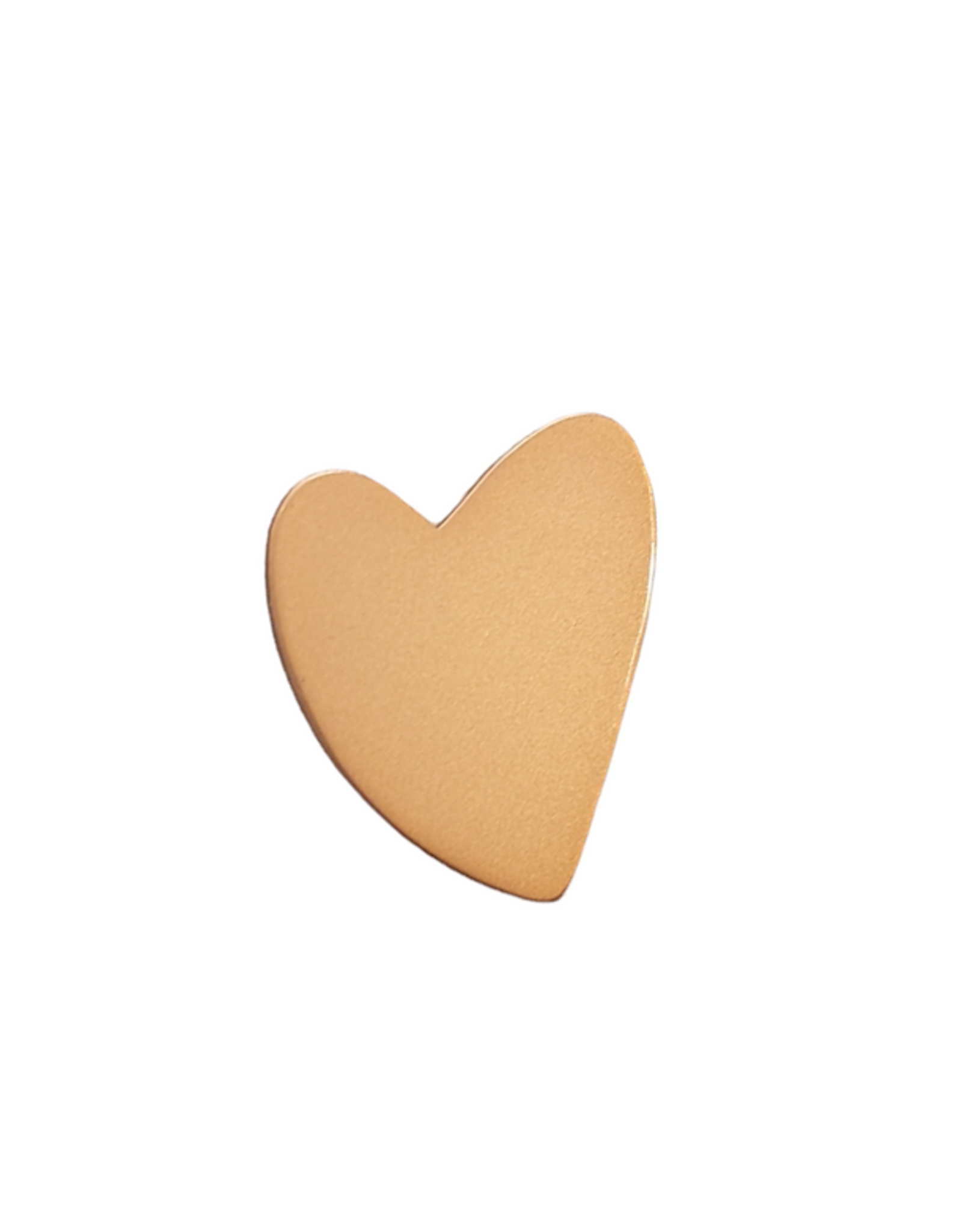Poussière des rues Pin Coeur - Messing - Ø 2,5cm