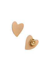 Poussière des rues Pin Coeur - Messing - Ø 2,5cm