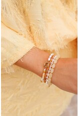 Label Kiki Armband - Baby Daisy - Goud - RVS