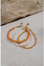 Label Kiki Armband - Baby Daisy - Goud - RVS