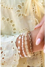 Label Kiki Armband - Baby Daisy - Goud - RVS