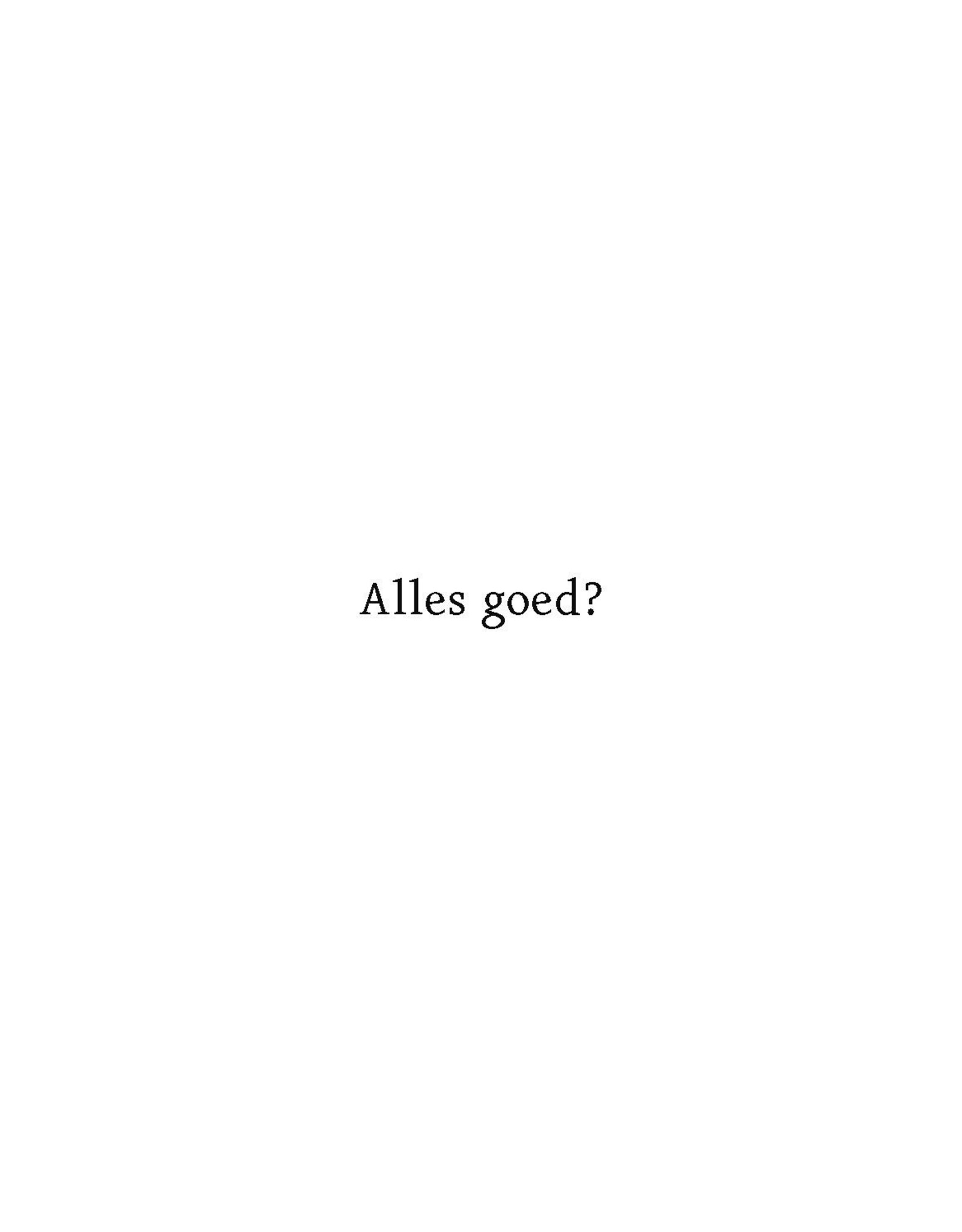Scriptorij Wenskaart - Alles goed? - Letterpress Kaart + Envelop