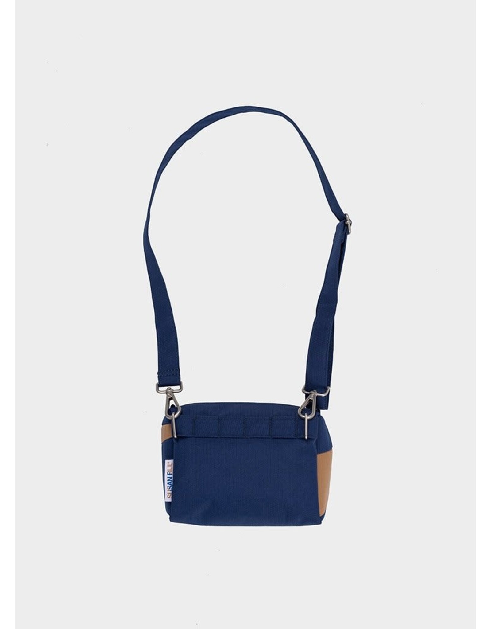 Susan Bijl Bum Bag S, Blue & Camel - 13 x 18,5 x 6,5