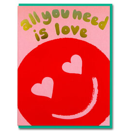 Joyful Wenskaart - All you need - Dubbele kaart + Envelop