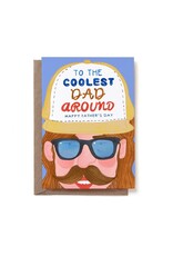 Reddish Design Wenskaart - Coolest dad around - Dubbele kaart + Envelop