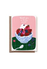 Reddish Design Wenskaart - Thank You Berry Much - Dubbele kaart + Envelop