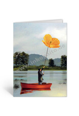 Inkognito Wenskaart - Waving for spring - Dubbele kaart + Envelop
