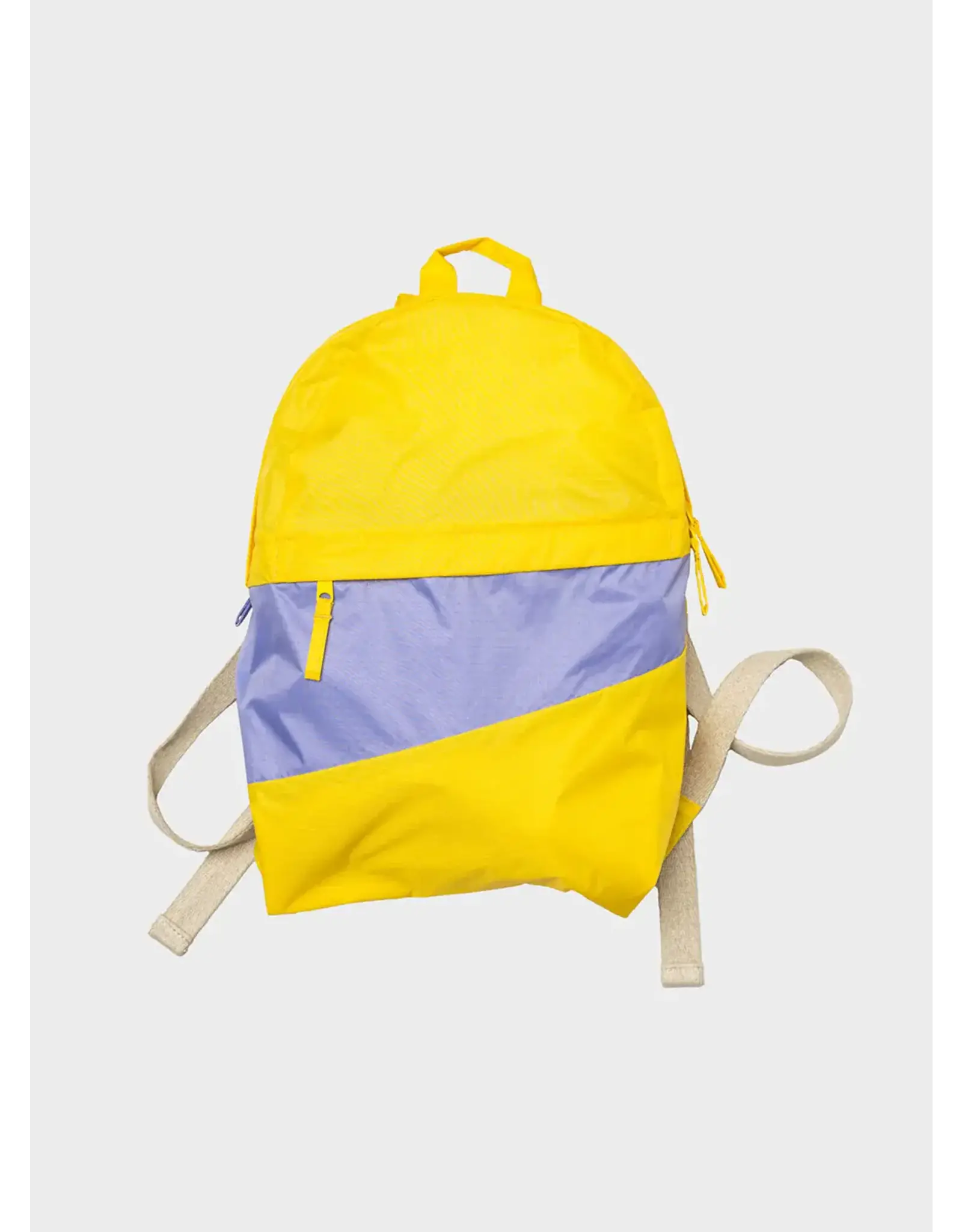 Susan Bijl Foldable Backpack M, TV Yellow & Treble - 40 x 25 x 10 cm
