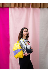 Susan Bijl Foldable Backpack M, TV Yellow & Treble - 40 x 25 x 10 cm