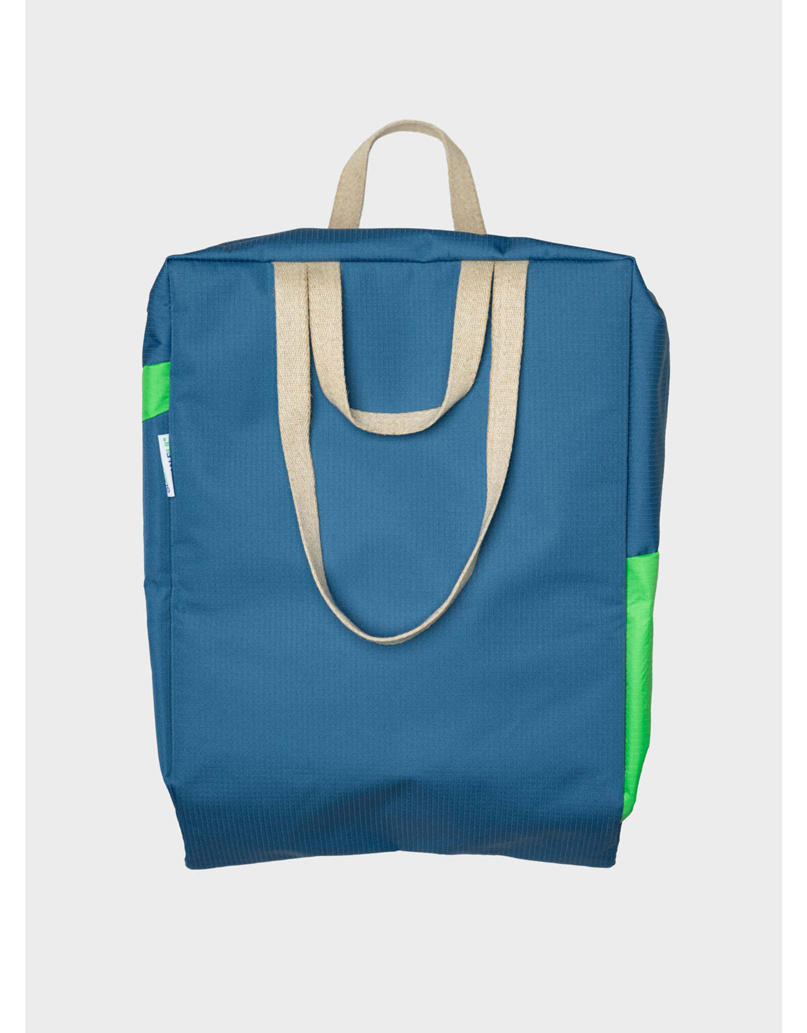 Susan Bijl Tote Bag L, Dark Patrol & Greenscreen - 37 x 56 x 26 cm