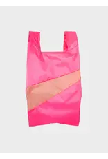 Susan Bijl Shopping bag M, Fluo Pink & Try - 27 x 55 x 18 cm