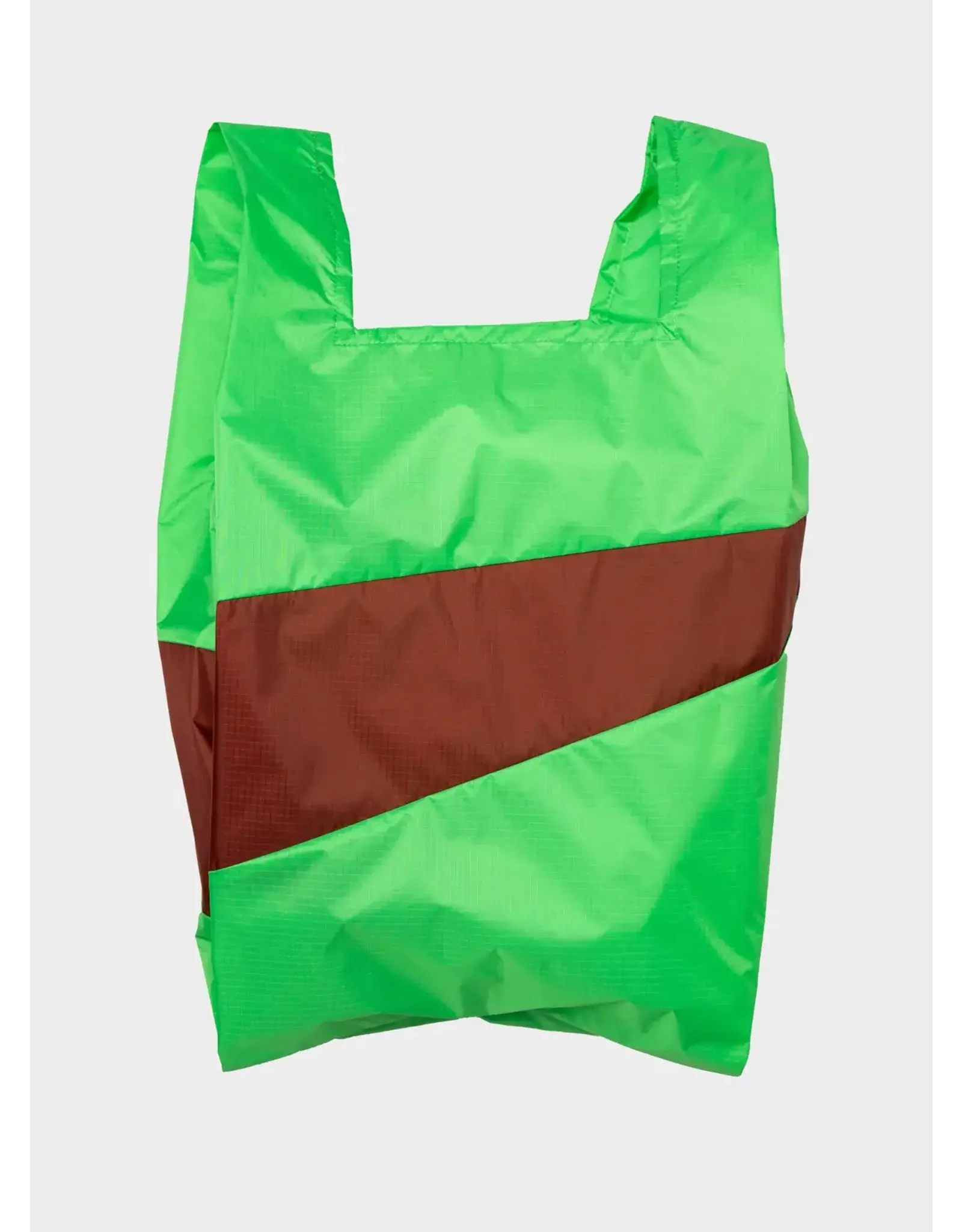 Susan Bijl Shopping bag L, Greenscreen & Oxyde - 37,5 x 69 x 34cm