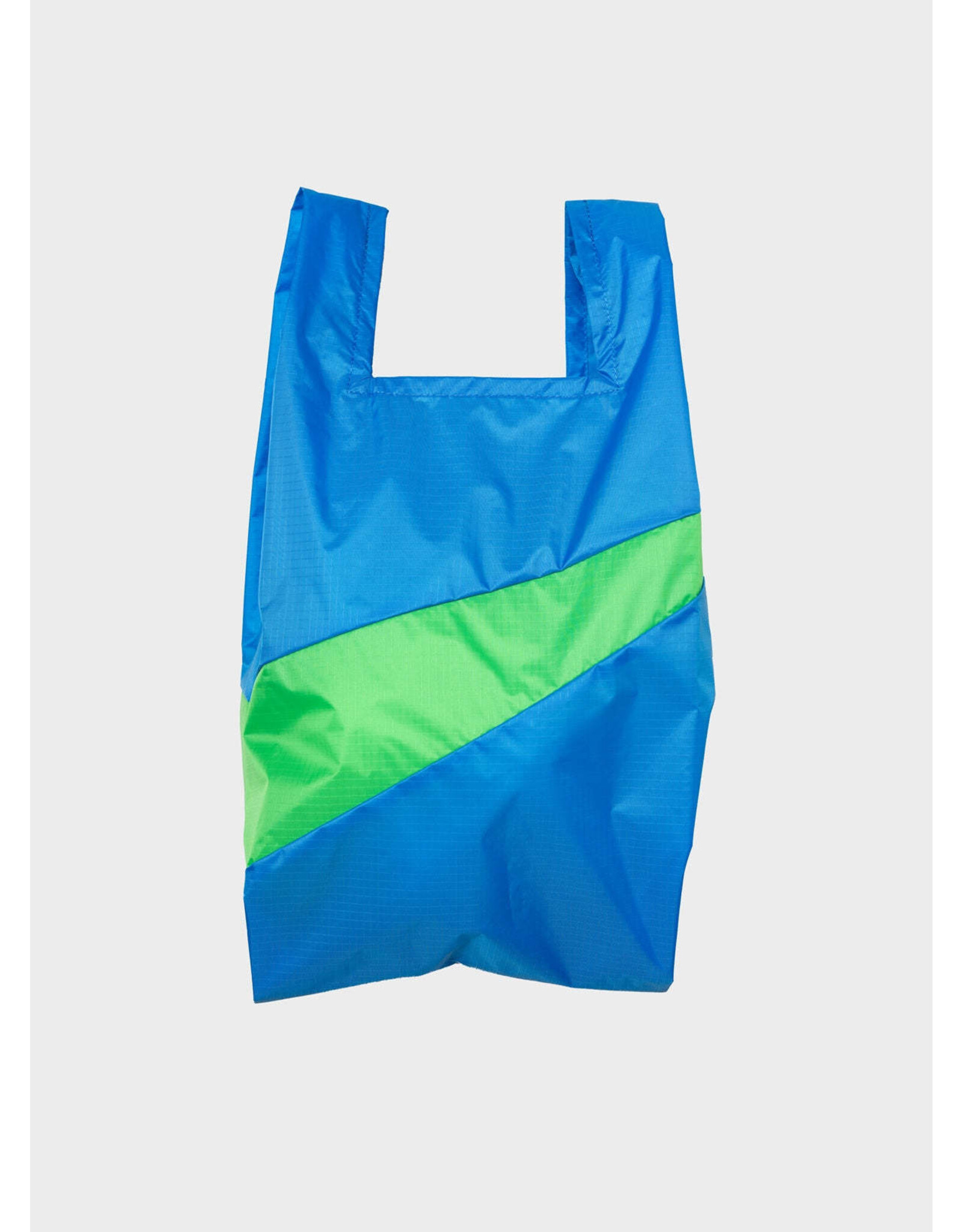 Susan Bijl Shopping bag M, Wave & Greenscreen - 27 x 55 x 18 cm