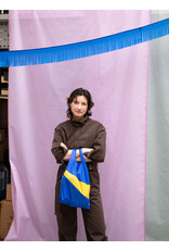 Susan Bijl Shopping bag M, Yves & TV Yellow - 27 x 55 x 18 cm