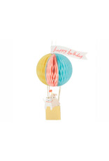 Meri Meri Wenskaart - Honeycomb Air Balloon + Envelop