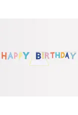 Meri Meri Wenskaart - Colorful Birthday Banner + Envelop