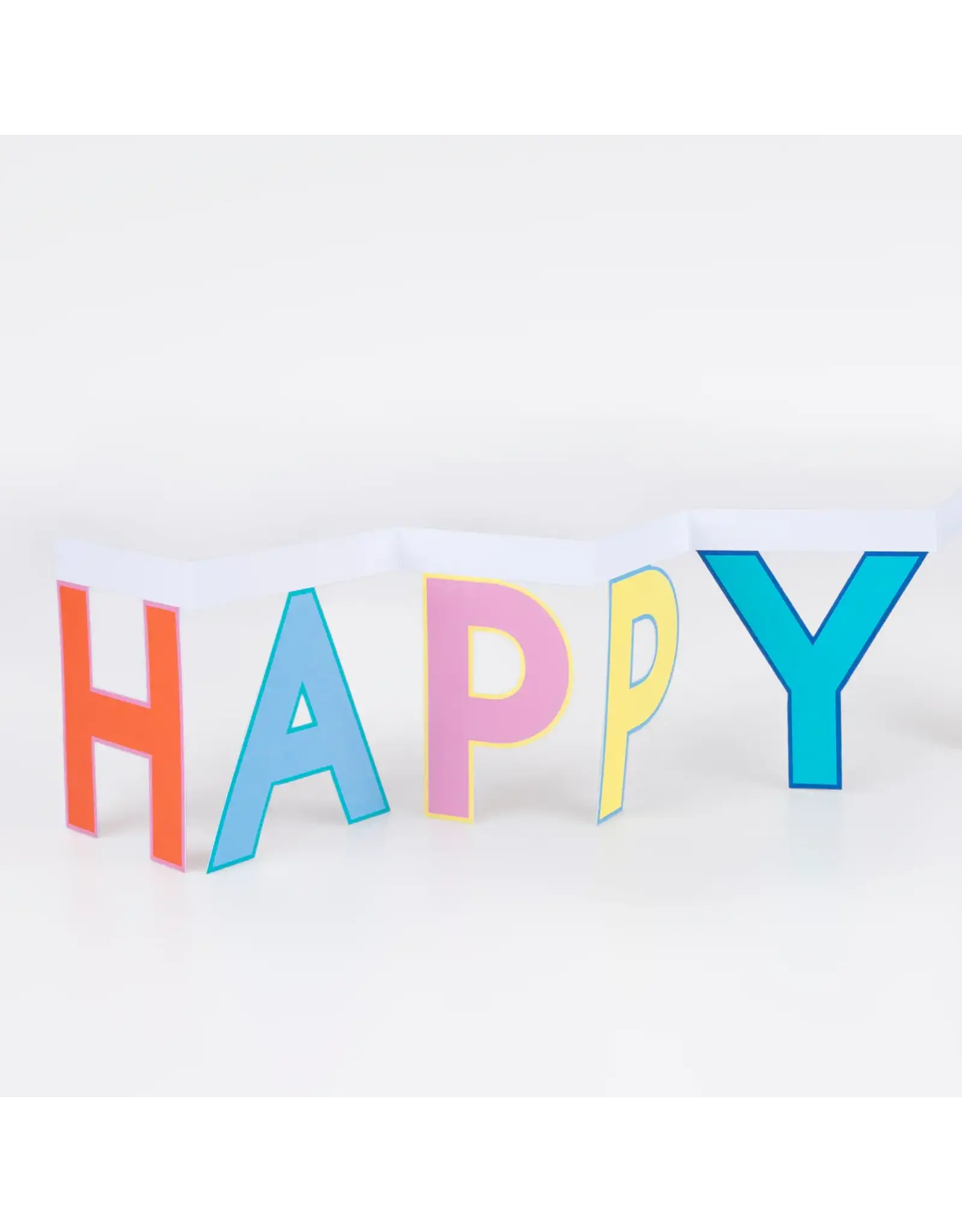 Meri Meri Wenskaart - Colorful Birthday Banner + Envelop