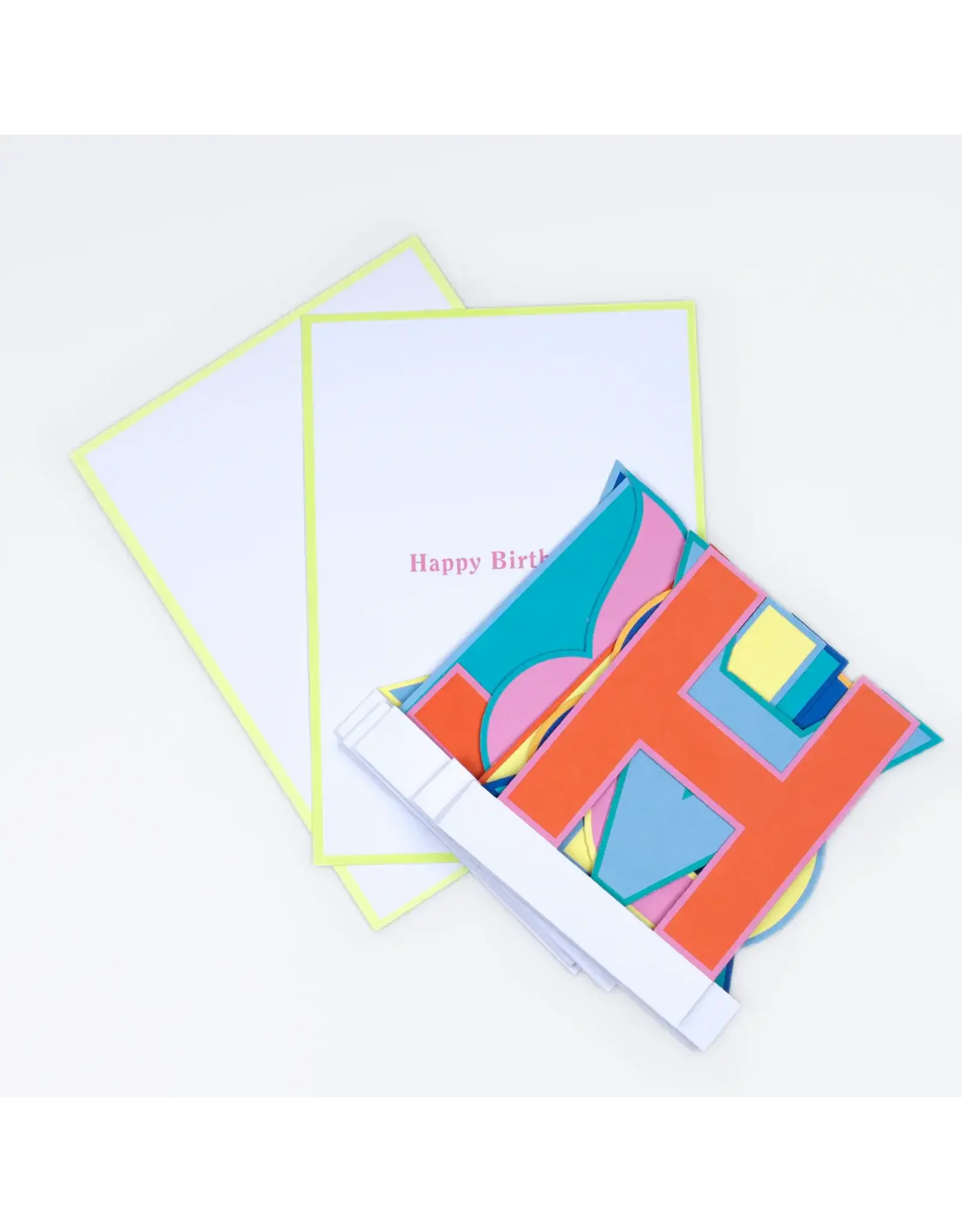 Meri Meri Wenskaart - Colorful Birthday Banner + Envelop