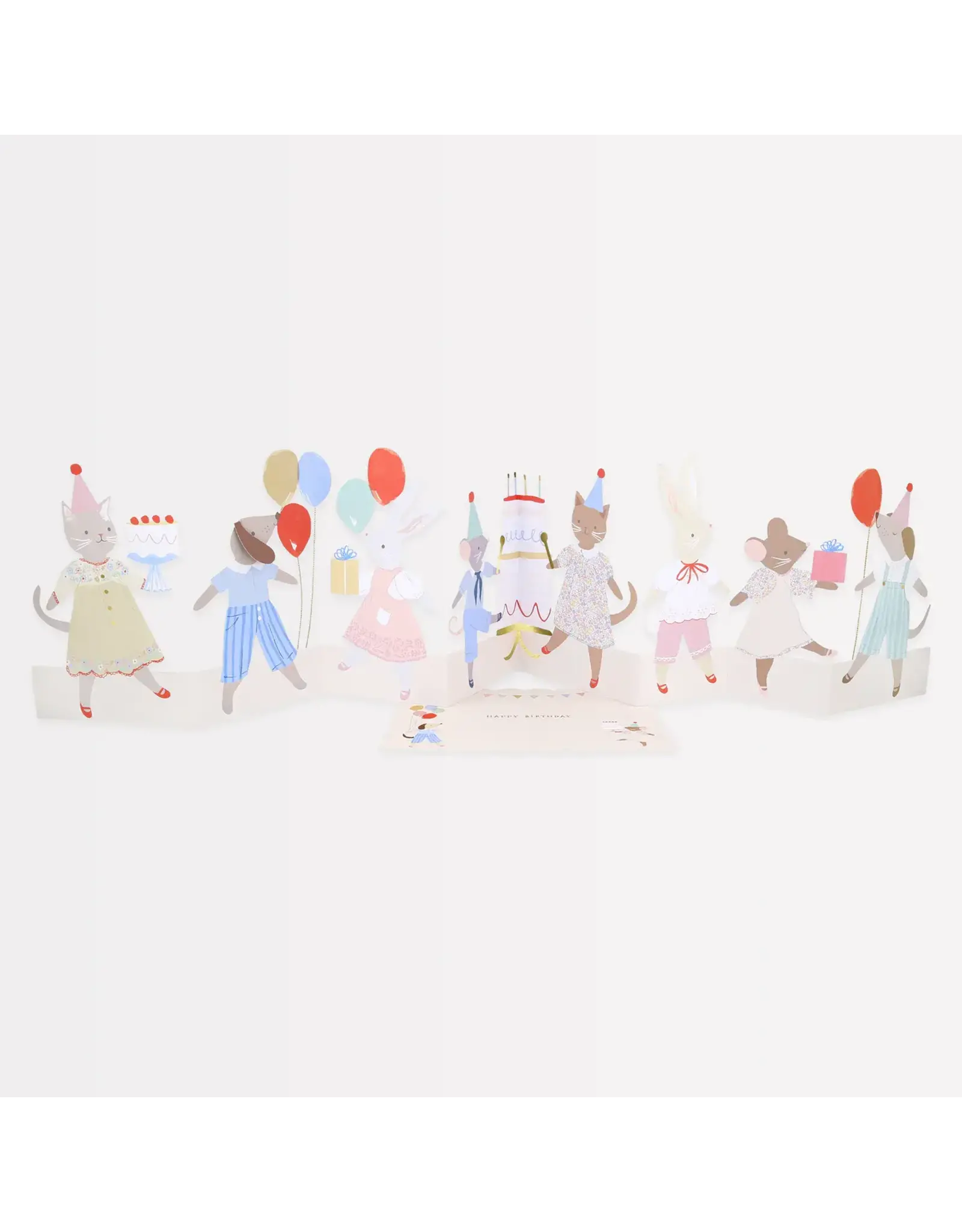 Meri Meri Wenskaart - Animal Friends Kaart + Envelope