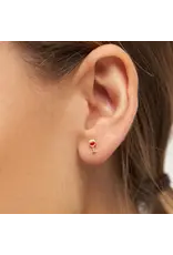 Lulu Copenhagen Oorbel Stud - Friday Red - Goud - Single