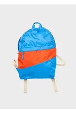 Susan Bijl Foldable Backpack M, Wave & Red Alert - 40 x 25 x 10 cm