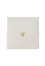 Zusss Servetten - Gouden hartje - 12,5 x 12,5cm - 15st