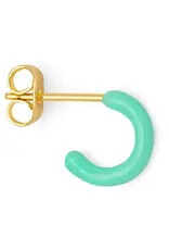 Lulu Copenhagen Oorbel Hoop S - Mint - Single - 1cm