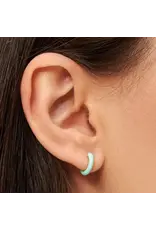 Lulu Copenhagen Oorbel Hoop S - Mint - Single - 1cm