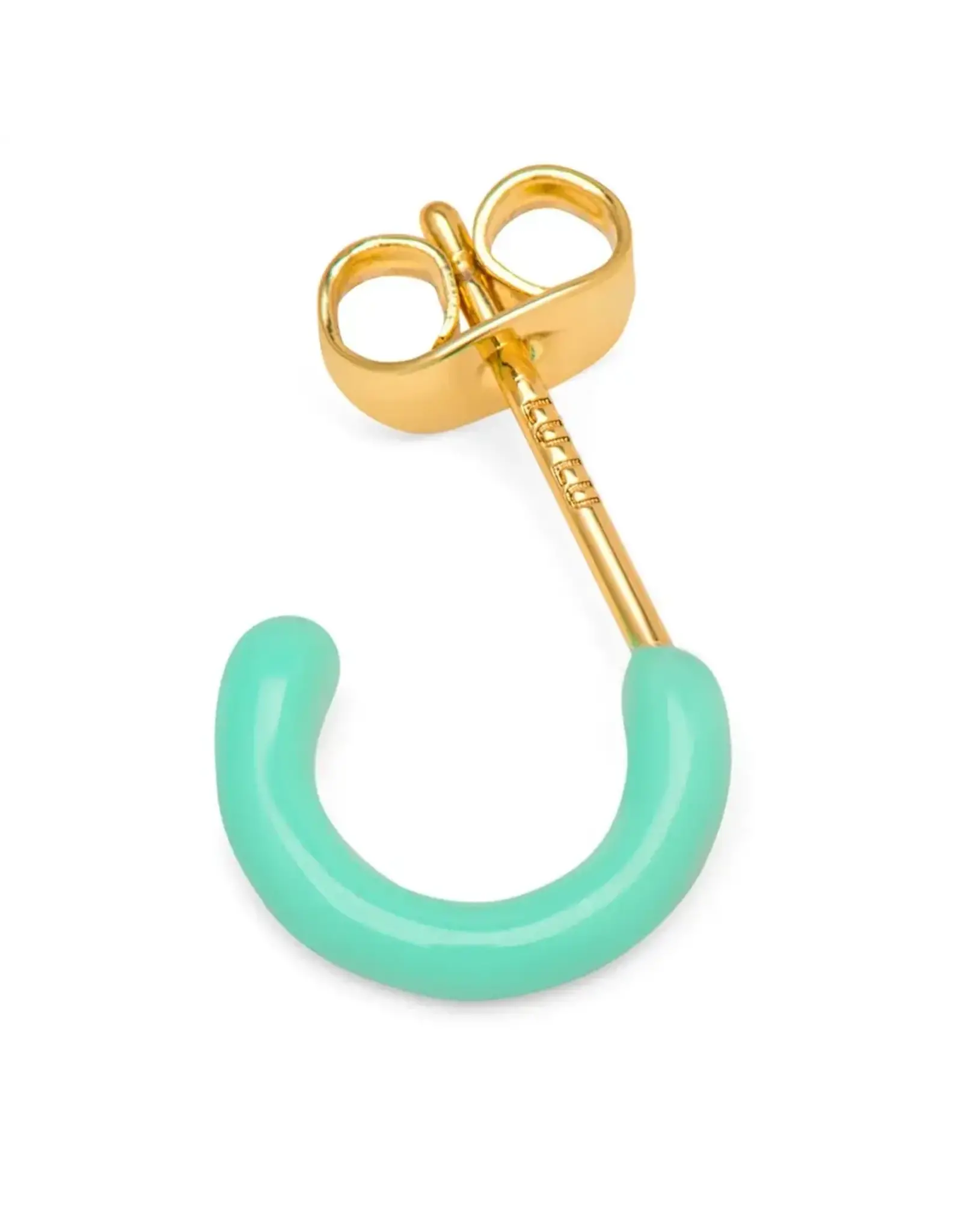 Lulu Copenhagen Oorbel Hoop S - Mint - Single - 1cm