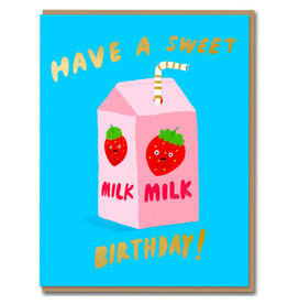 Carolyn Suzuki Goods Wenskaart - Strawberry - Dubbele kaart + Envelop
